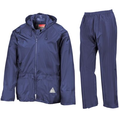 (2XL, Royal) Result Mens Heavyweight Waterproof Rain Suit (Jacket & Trouser Suit (2XL, Royal) Result Mens Heavyweight Waterproof Rain Suit (Jacket & Trouser Suit