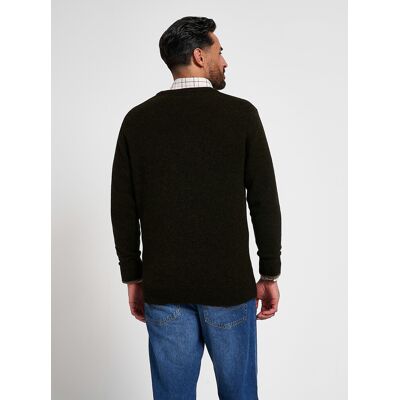 Jack Pyke Ashcombe 100% Lambswool Crew Neck Knitted Jumper Deep Olive XX-Large Jack Pyke Ashcombe 100% Lambswool Crew Neck Knitted Jumper Deep Olive XX-Large