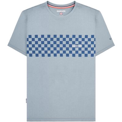 Lambretta Mens AW24 Two Tone Panelled T-Shirt Lambretta Mens AW24 Two Tone Panelled T-Shirt