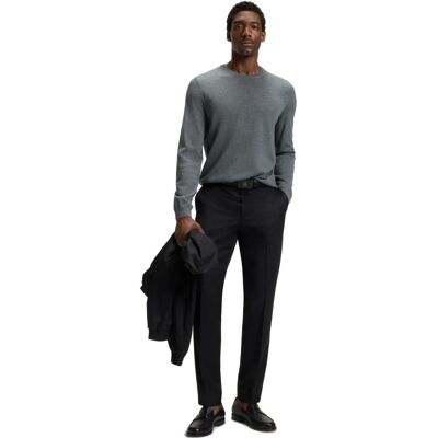 (XL, Medium Grey) Hugo Boss Mens Leno-P Jumper (XL, Medium Grey) Hugo Boss Mens Leno-P Jumper