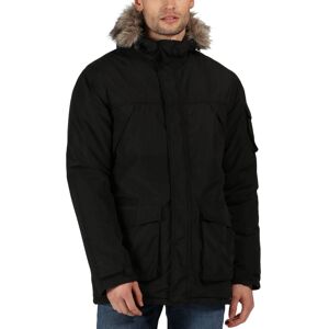 (XL, Black) Regatta Mens Salinger II Waterproof Insulated Fur Trimmed Hooded Par (XL, Black) Regatta Mens Salinger II Waterproof Insulated Fur Trimmed Hooded Par