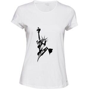 Gildan (White, S) USA New York Harbor Statue of Liberty United States Ladies Women T Sh Gildan (White, S) USA New York Harbor Statue of Liberty United States Ladies Women T Sh