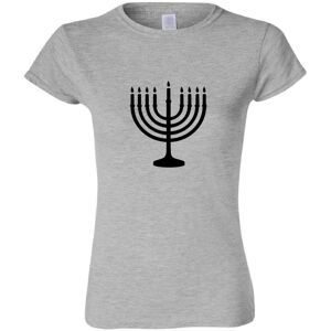Gildan (Sport Grey, S) Jewish Judism Festival Celebration Hanukkah Ladies Women T Shirt Gildan (Sport Grey, S) Jewish Judism Festival Celebration Hanukkah Ladies Women T Shirt