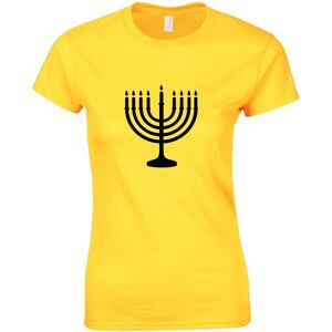Gildan (Yellow, S) Jewish Judism Festival Celebration Hanukkah Ladies Women T Shirt Tee Gildan (Yellow, S) Jewish Judism Festival Celebration Hanukkah Ladies Women T Shirt Tee