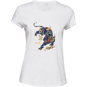 Gildan (L) Cool Wild Chinese White Tiger Novelty White Female Ladies Women T Shirt Tee Gildan (L) Cool Wild Chinese White Tiger Novelty White Female Ladies Women T Shirt Tee