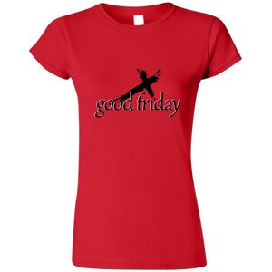 Gildan (Red, M) Easter Good Friday Unique Jesus Christian God Cross Ladies Women T Shir Gildan (Red, M) Easter Good Friday Unique Jesus Christian God Cross Ladies Women T Shir