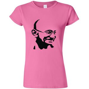 Gildan (L) Mahatma Gandhi Indian Hero Female Ladies Women Pink T-Shirt Tee Tops Gildan (L) Mahatma Gandhi Indian Hero Female Ladies Women Pink T-Shirt Tee Tops