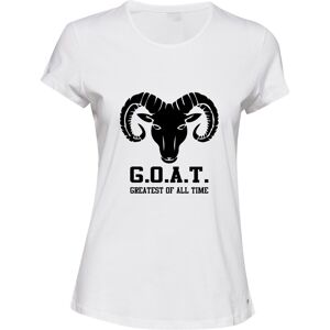 Gildan (White, S) GOAT Greatest Of All Time Bighorn Sheep Head Ladies Women T Shirt Tee Gildan (White, S) GOAT Greatest Of All Time Bighorn Sheep Head Ladies Women T Shirt Tee