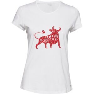 Gildan (L) Chinese Zodiac New Year OX Bull Cow White Ladies Women T Shirt Tee Top Gildan (L) Chinese Zodiac New Year OX Bull Cow White Ladies Women T Shirt Tee Top