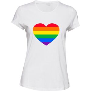 Gildan (2XL) LGBTQ Colourful Rainbow Gay Pride Love White Female Ladies Women T Shirt T Gildan (2XL) LGBTQ Colourful Rainbow Gay Pride Love White Female Ladies Women T Shirt T