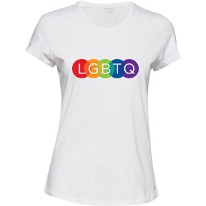 Gildan (2XL) LGBTQ Flag Colourful Rainbow Gay Pride Ladies Womens White T-Shirt Tee Top Gildan (2XL) LGBTQ Flag Colourful Rainbow Gay Pride Ladies Womens White T-Shirt Tee Top