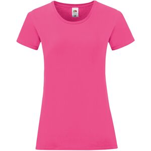 (XS, Fuchsia Pink) Fruit Of The Loom Womens/Ladies Iconic T-Shirt (XS, Fuchsia Pink) Fruit Of The Loom Womens/Ladies Iconic T-Shirt