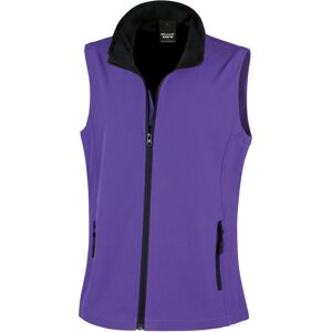 (L, Purple / Black) Result Core Womens/Ladies Printable Softshell Bodywarmer (L, Purple / Black) Result Core Womens/Ladies Printable Softshell Bodywarmer