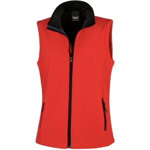 (L, Red / Black) Result Core Womens/Ladies Printable Softshell Bodywarmer (L, Red / Black) Result Core Womens/Ladies Printable Softshell Bodywarmer