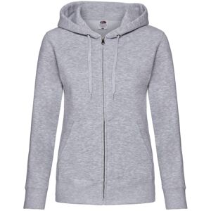 (XS, Heather Grey) Fruit Of The Loom Ladies Lady-Fit Hooded Sweatshirt Jacket (XS, Heather Grey) Fruit Of The Loom Ladies Lady-Fit Hooded Sweatshirt Jacket