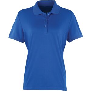 (XS, Royal) Premier Womens/Ladies Coolchecker Short Sleeve Pique Polo T-Shirt (XS, Royal) Premier Womens/Ladies Coolchecker Short Sleeve Pique Polo T-Shirt