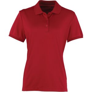 (XL, Burgundy) Premier Womens/Ladies Coolchecker Short Sleeve Pique Polo T-Shirt (XL, Burgundy) Premier Womens/Ladies Coolchecker Short Sleeve Pique Polo T-Shirt
