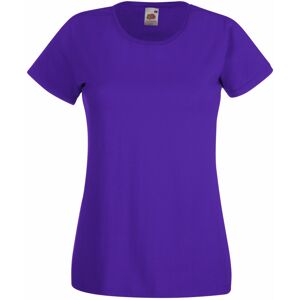 (L, Purple) Fruit Of The Loom Ladies/Womens Lady-Fit Valueweight Short Sleeve T- (L, Purple) Fruit Of The Loom Ladies/Womens Lady-Fit Valueweight Short Sleeve T-