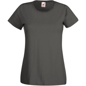 Fruit Of The Loom Ladies Fit Short Sleeve T-Shirt - Light Graphite Fruit Of The Loom Ladies Fit Short Sleeve T-Shirt - Light Graphite