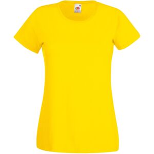 (XS, Yellow) Fruit Of The Loom Ladies/Womens Lady-Fit Valueweight Short Sleeve T (XS, Yellow) Fruit Of The Loom Ladies/Womens Lady-Fit Valueweight Short Sleeve T