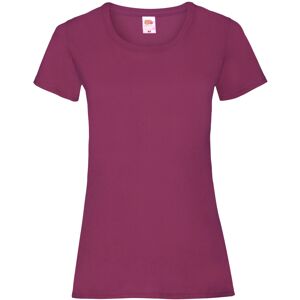 (L, Burgundy) Fruit Of The Loom Ladies/Womens Lady-Fit Valueweight Short Sleeve (L, Burgundy) Fruit Of The Loom Ladies/Womens Lady-Fit Valueweight Short Sleeve