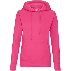 (XS, Fuchsia) Fruit Of The Loom Ladies Lady Fit Hooded Sweatshirt / Hoodie (XS, Fuchsia) Fruit Of The Loom Ladies Lady Fit Hooded Sweatshirt / Hoodie