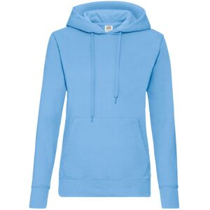 (XS, Sky Blue) Fruit Of The Loom Ladies Lady Fit Hooded Sweatshirt / Hoodie (XS, Sky Blue) Fruit Of The Loom Ladies Lady Fit Hooded Sweatshirt / Hoodie