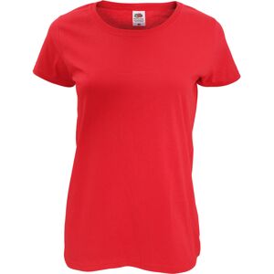 (XS, Red) Fruit Of The Loom Womens/Ladies Short Sleeve Lady-Fit Original T-Shirt (XS, Red) Fruit Of The Loom Womens/Ladies Short Sleeve Lady-Fit Original T-Shirt