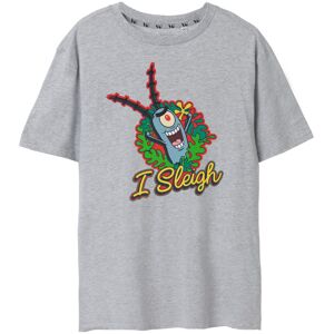 (XX-Large) SpongeBob SquarePants Short Sleeved T-Shirt (Womens Grey) (XX-Large) SpongeBob SquarePants Short Sleeved T-Shirt (Womens Grey)