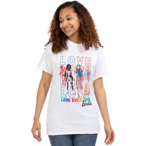 (XX-Large) Barbie Short Sleeved T-Shirt (Womens White) (XX-Large) Barbie Short Sleeved T-Shirt (Womens White)