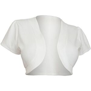 Unbranded (White, XL) Ladies Fashion Sexy Short Sleeve Solid Color Knit Bolero Shrug Jacke Unbranded (White, XL) Ladies Fashion Sexy Short Sleeve Solid Color Knit Bolero Shrug Jacke