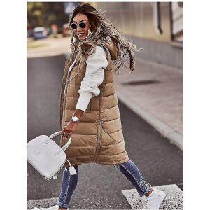Unbranded (Khaki, 5XL) Womens Hooded Quilted Zip Up Gilet Waistcoat Padded Winter Vest Lon Unbranded (Khaki, 5XL) Womens Hooded Quilted Zip Up Gilet Waistcoat Padded Winter Vest Lon