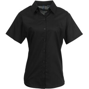 (20, Black) Premier Womens/Ladies Signature Oxford Short Sleeve Work Shirt (20, Black) Premier Womens/Ladies Signature Oxford Short Sleeve Work Shirt
