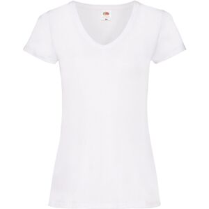 (12 UK, White) Fruit of the Loom Womens/Ladies Valueweight V Neck Lady Fit T-Shi (12 UK, White) Fruit of the Loom Womens/Ladies Valueweight V Neck Lady Fit T-Shi