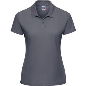 (18 UK, Convoy Grey) Russell Womens/Ladies Classic Plain Polycotton Polo Shirt (18 UK, Convoy Grey) Russell Womens/Ladies Classic Plain Polycotton Polo Shirt