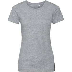 (S, Light Oxford Grey) Russell Womens/Ladies Organic Short-Sleeved T-Shirt (S, Light Oxford Grey) Russell Womens/Ladies Organic Short-Sleeved T-Shirt