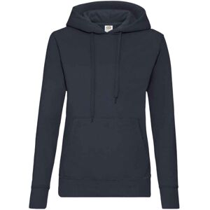 (M, Deep Navy) Fruit of the Loom Classic Lady Fit Hooded Sweatshirt (M, Deep Navy) Fruit of the Loom Classic Lady Fit Hooded Sweatshirt