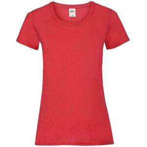 (10 UK, Red) Fruit of the Loom Womens/Ladies Valueweight Heather Lady Fit T-Shir (10 UK, Red) Fruit of the Loom Womens/Ladies Valueweight Heather Lady Fit T-Shir