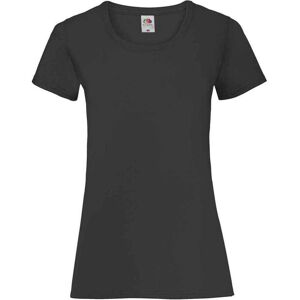 (10 UK, Black) Fruit of the Loom Womens/Ladies Valueweight Heather Lady Fit T-Sh (10 UK, Black) Fruit of the Loom Womens/Ladies Valueweight Heather Lady Fit T-Sh