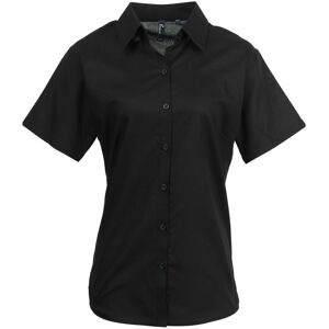 Premier Womens/Ladies Signature Oxford Short-Sleeved Shirt Premier Womens/Ladies Signature Oxford Short-Sleeved Shirt