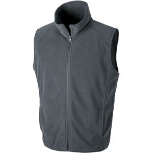 (XS, Charcoal) Result Core Adults Unisex Microfleece Gilet (XS, Charcoal) Result Core Adults Unisex Microfleece Gilet