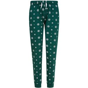 (M, Bottle/White) SF Womens/Ladies Snowflake Lounge Pants (M, Bottle/White) SF Womens/Ladies Snowflake Lounge Pants