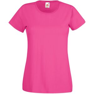 (M, Fuchsia) Fruit Of The Loom Ladies/Womens Lady-Fit Valueweight Short Sleeve T (M, Fuchsia) Fruit Of The Loom Ladies/Womens Lady-Fit Valueweight Short Sleeve T