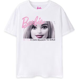 (Large) Barbie Short Sleeved T-Shirt (Womens White) (Large) Barbie Short Sleeved T-Shirt (Womens White)