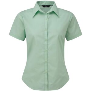 (24, Aqua) Premier Short Sleeve Poplin Blouse / Plain Work Shirt (24, Aqua) Premier Short Sleeve Poplin Blouse / Plain Work Shirt
