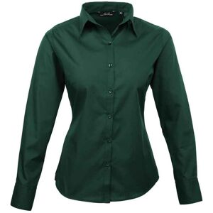 (8 UK, Bottle Green) Premier Womens/Ladies Long-Sleeved Shirt (8 UK, Bottle Green) Premier Womens/Ladies Long-Sleeved Shirt