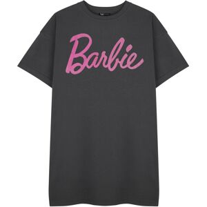 (XX-Large) Barbie Short Sleeved T-Shirt Dress (Womens Grey) (XX-Large) Barbie Short Sleeved T-Shirt Dress (Womens Grey)