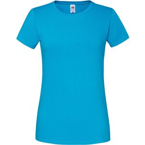 (L, Azure Blue) Fruit of the Loom Womens/Ladies Premium Ringspun Cotton Lady Fit (L, Azure Blue) Fruit of the Loom Womens/Ladies Premium Ringspun Cotton Lady Fit