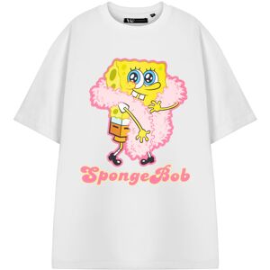 (XXX-Large) SpongeBob SquarePants Short Sleeved T-Shirt (Womens White) (XXX-Large) SpongeBob SquarePants Short Sleeved T-Shirt (Womens White)