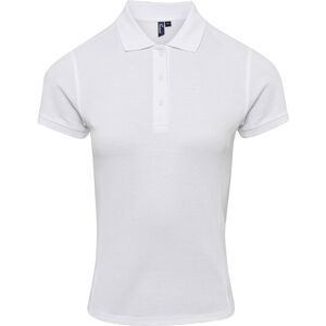 Premier U. Womens Coolchecker Plus Polo - Piqu - White Premier U. Womens Coolchecker Plus Polo - Piqu - White
